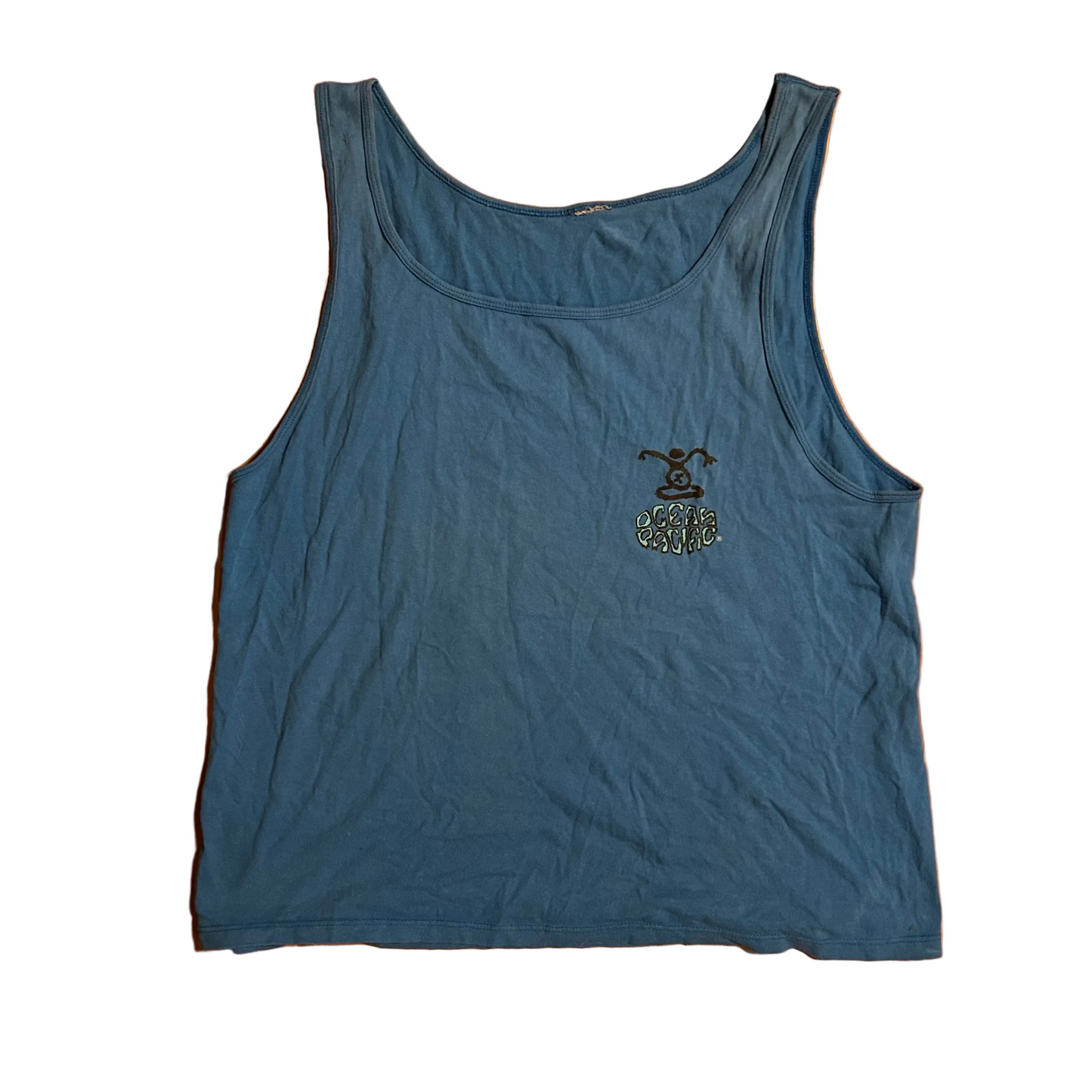 90’s OP Ocean Pacific Blue TankTop Shirt - Large - 22" x 27"