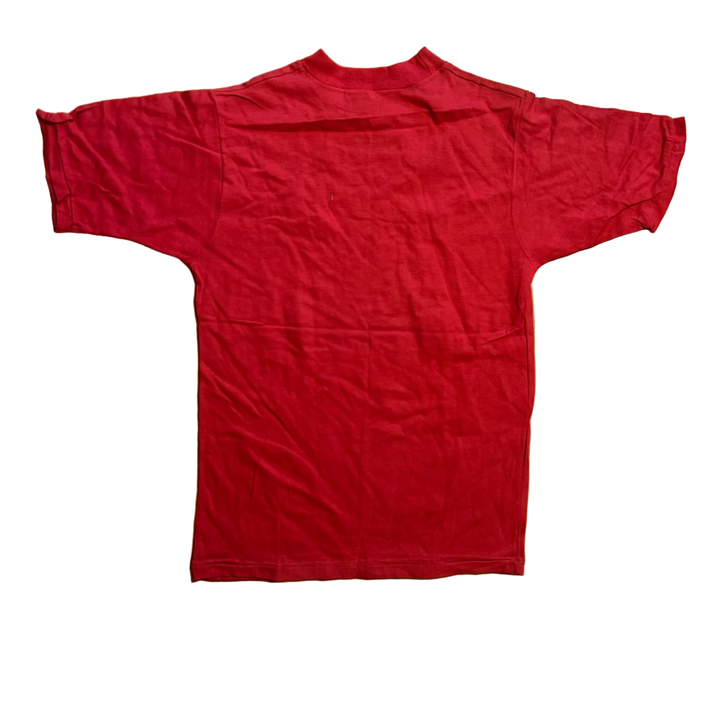 70/80’s NWT DS Brand New Leisure Knit Red Blank Tshirt - XSmall - 17" x 25"