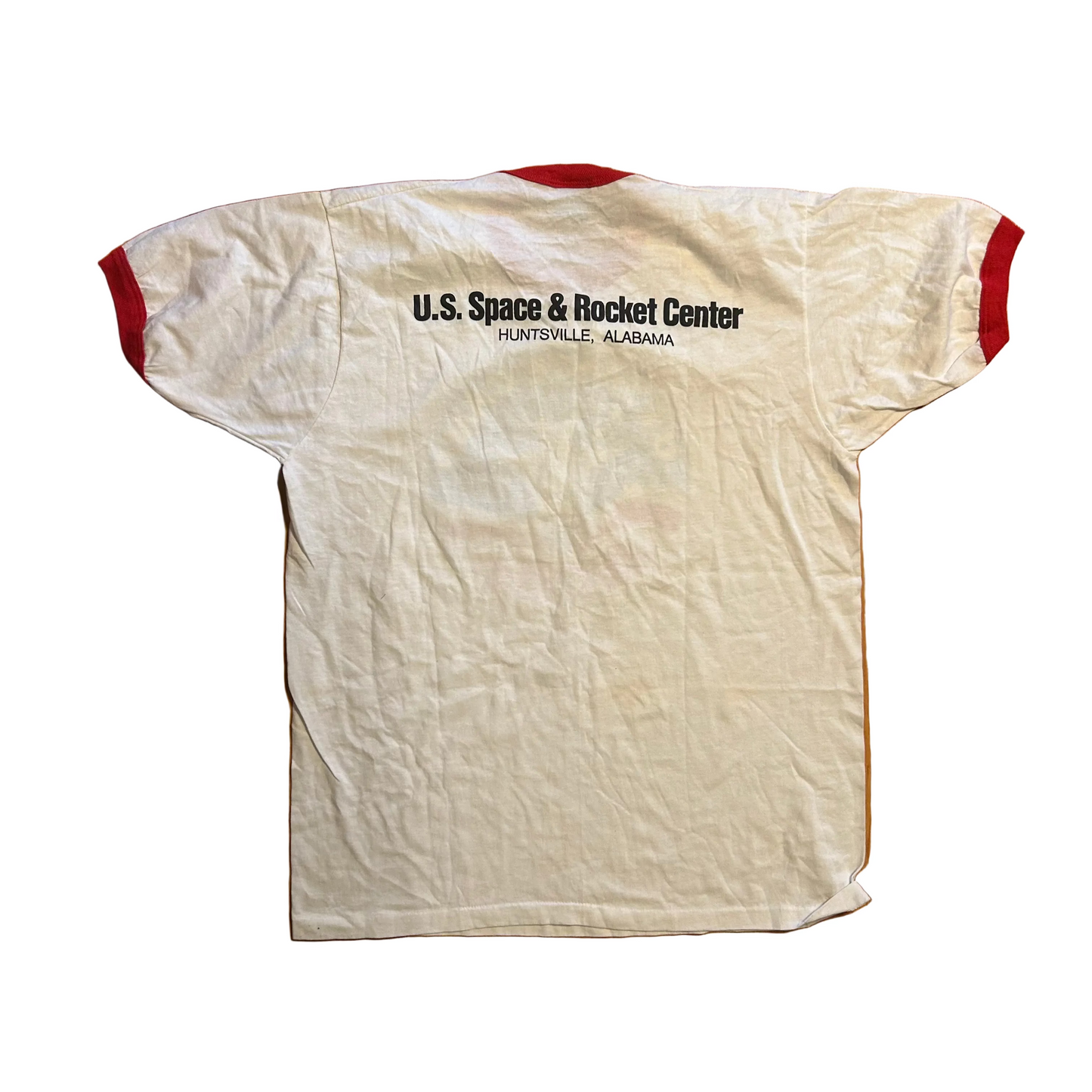 80’s Screen Stars Best US Space Camp Alabama Red Ringer Tshirt - Medium - 21.5" x 29"