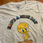 Box Lunch Looney Tunes Tweety Bird Have A Nice Day White Tshirt - Medium - 21" x 27"