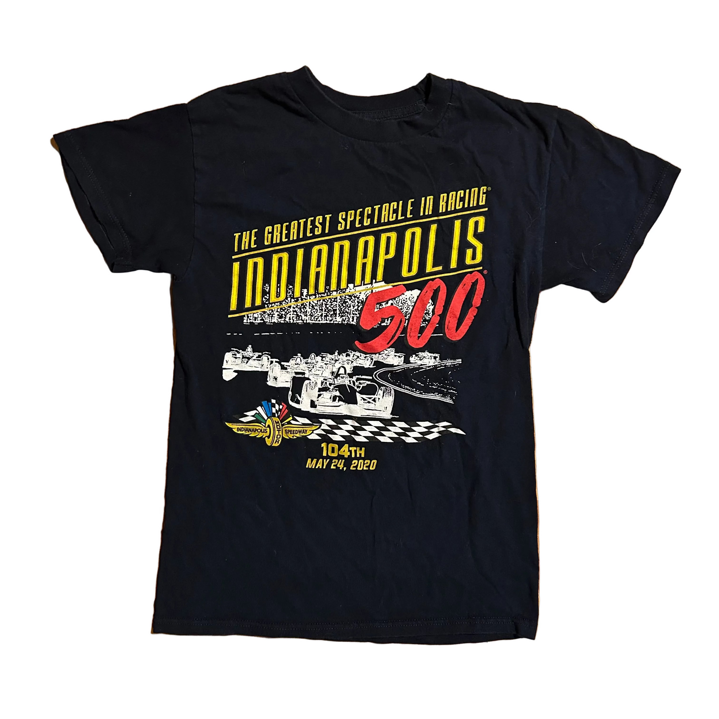Indianapolis 500 Greatest Spectacle in Racing Navy Blue 2020 Tshirt - XSmall - 17" x 25"