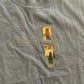 Rocky Mountains Denver Embroidered Nature Scene Blue Tshirt - Medium - 20" x 25.5"