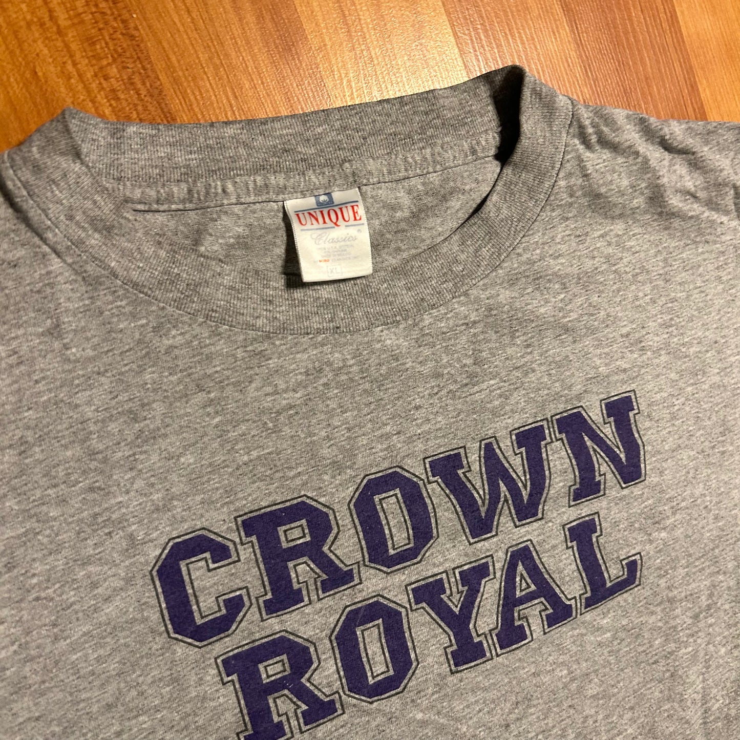 Unique Classics Crown Royal Grey Tshirt - XLarge - 24" x 27"