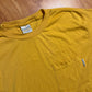 80/90’s Classic 2 Class Yellow Blank Pocket Tshirt - Small - 19" x 26"