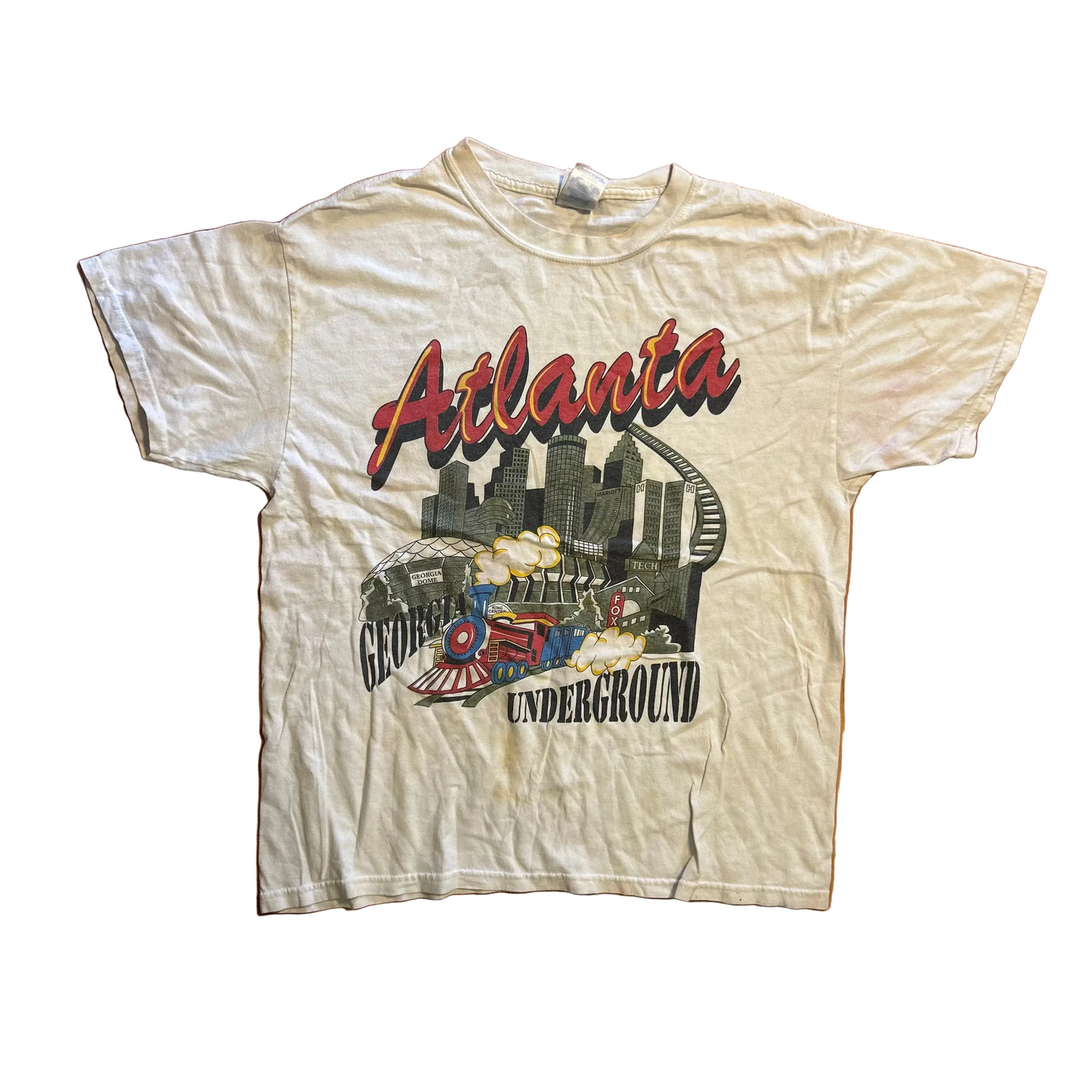 Atlanta Georgia Underground White Tshirt - Medium - 21" x 26.5"