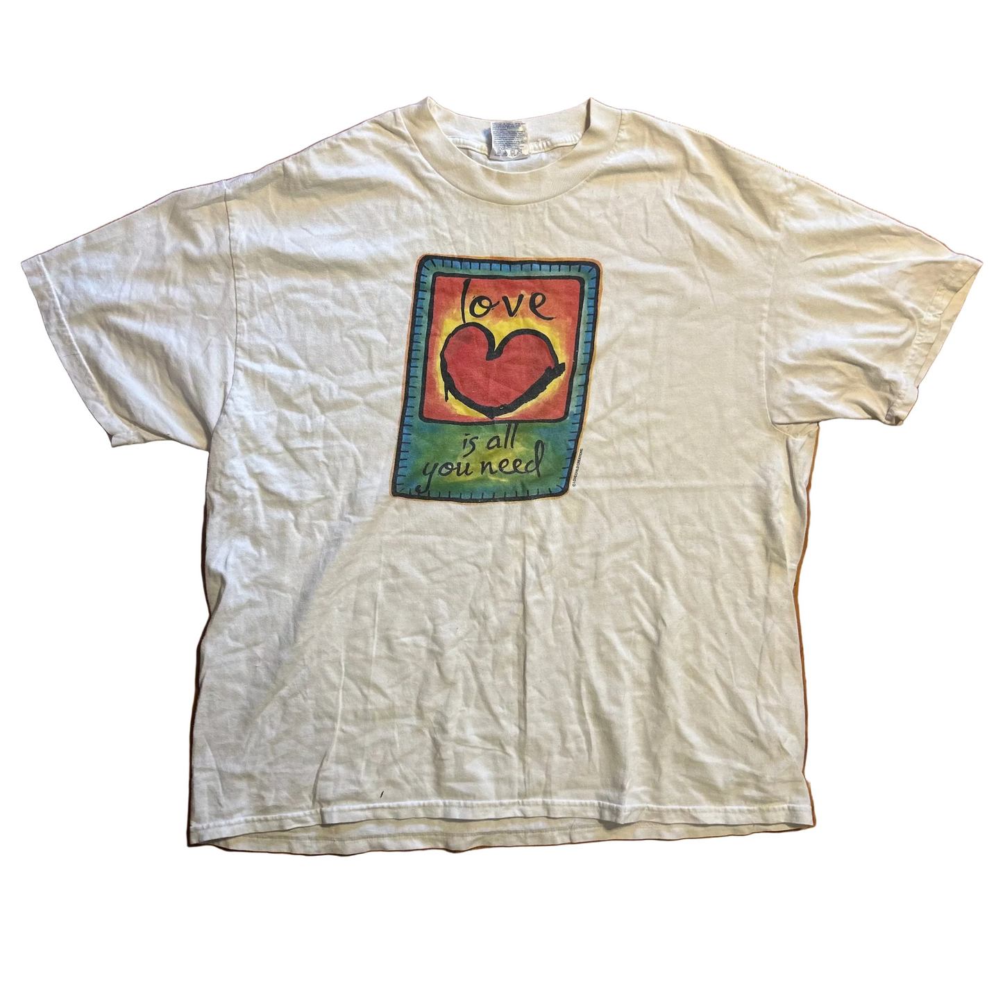 Love Child Love is all you Need White Tshirt - Large - 23" x 28"