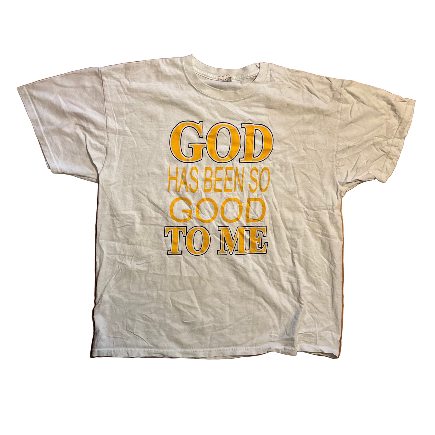 God Has Been So Good To Me White Tshirt - Large - 23" x 27"