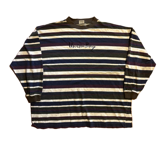 90’s Union Bay Striped Multicolor Longsleeve Shirt - XLarge - 25" x 26"