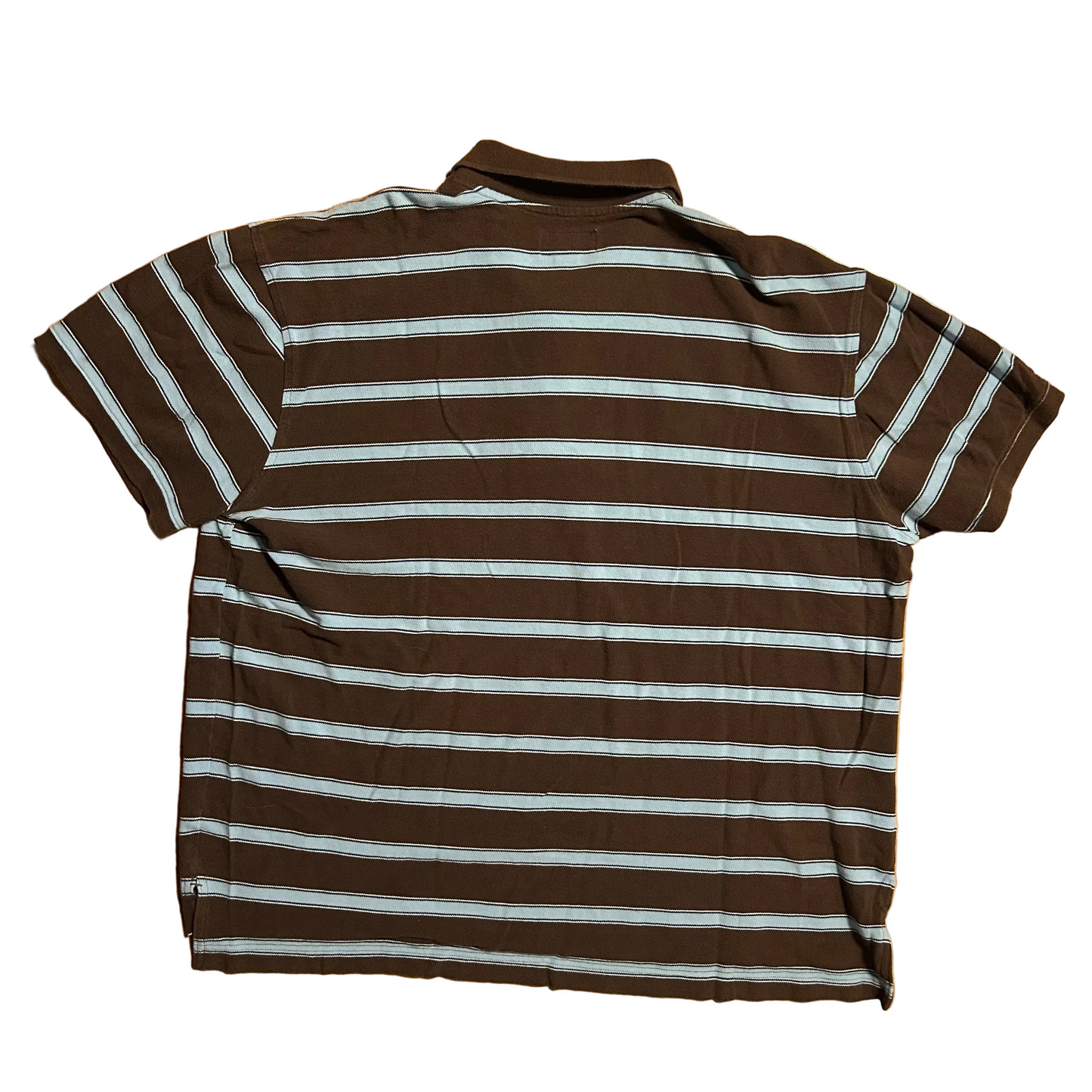 Aeropostale Brown Blue Polo Collared Shirt - XLarge - 26" x 30"
