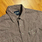 Wrangler Western Shirts Pearl Snap Button Up Red Short Sleeve Shirt - Large - 22" x 29.5"