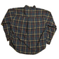 Ivy Crew Navy Red Button Down Flannel Shirt - XLarge - 26" x 33"