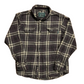 Woolrich Grey Button Up Flannel Shirt - Large - 22.5" x 29"