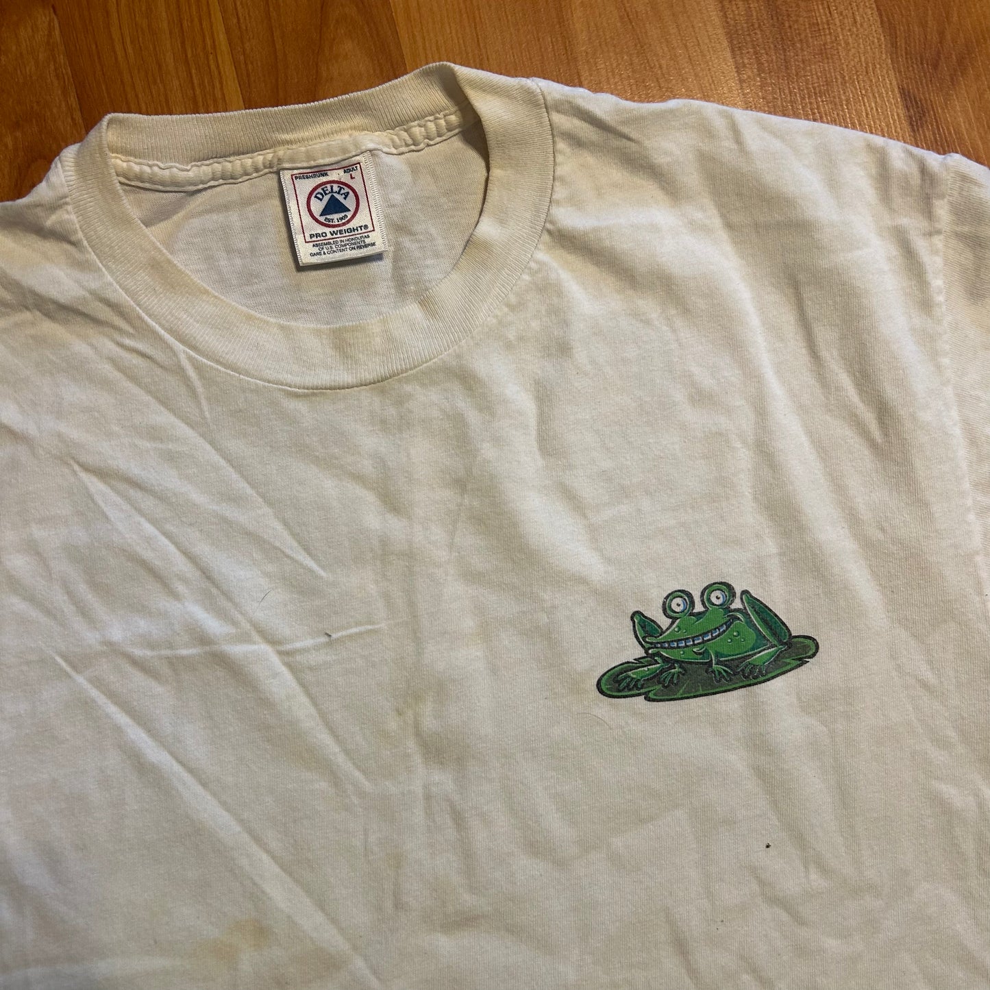 Delta Pro Where are you Going when you Croak White Tshirt - Medium - 21" x 29.5"