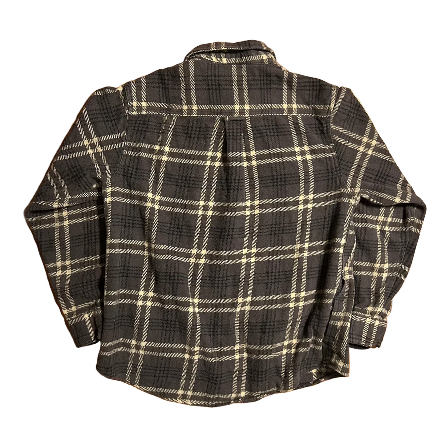 Woolrich Grey Button Up Flannel Shirt - Large - 22.5" x 29"