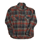 Jacks Mfg Red Flannel Cotton Button Up Shirt - Large - 23" x 30"