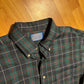 90’s Pendleton Wool Green Button Down Shirt - XLarge - 24.5" x 32"
