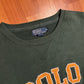 Polo Ralph Lauren Green Spellout Crewneck Sweatshirt - XLarge - 29.5" x 29"