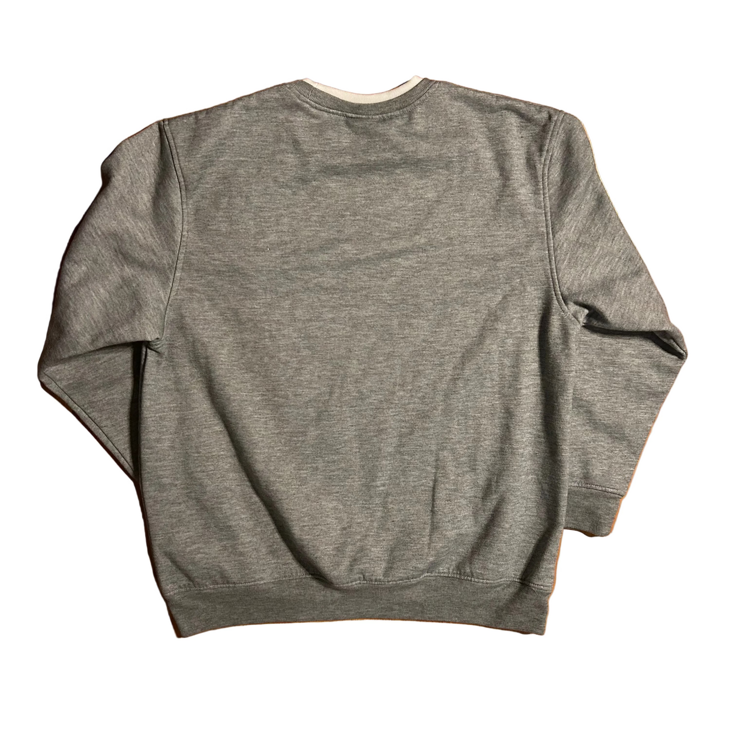 Bobbie Brooks Grey Christmas Tree Embroidered Crewneck Sweatshirt - Large - 22" x 27"