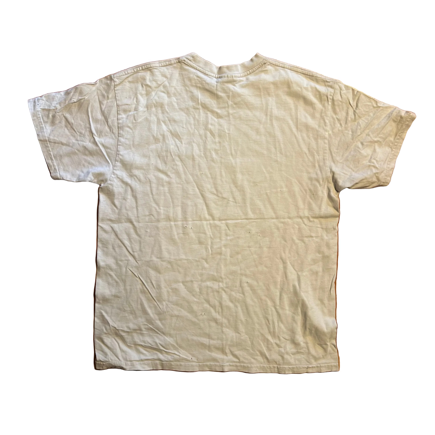 00’s Nike Mini Swoosh White Embroidered Tshirt - Medium - 21" x 27"