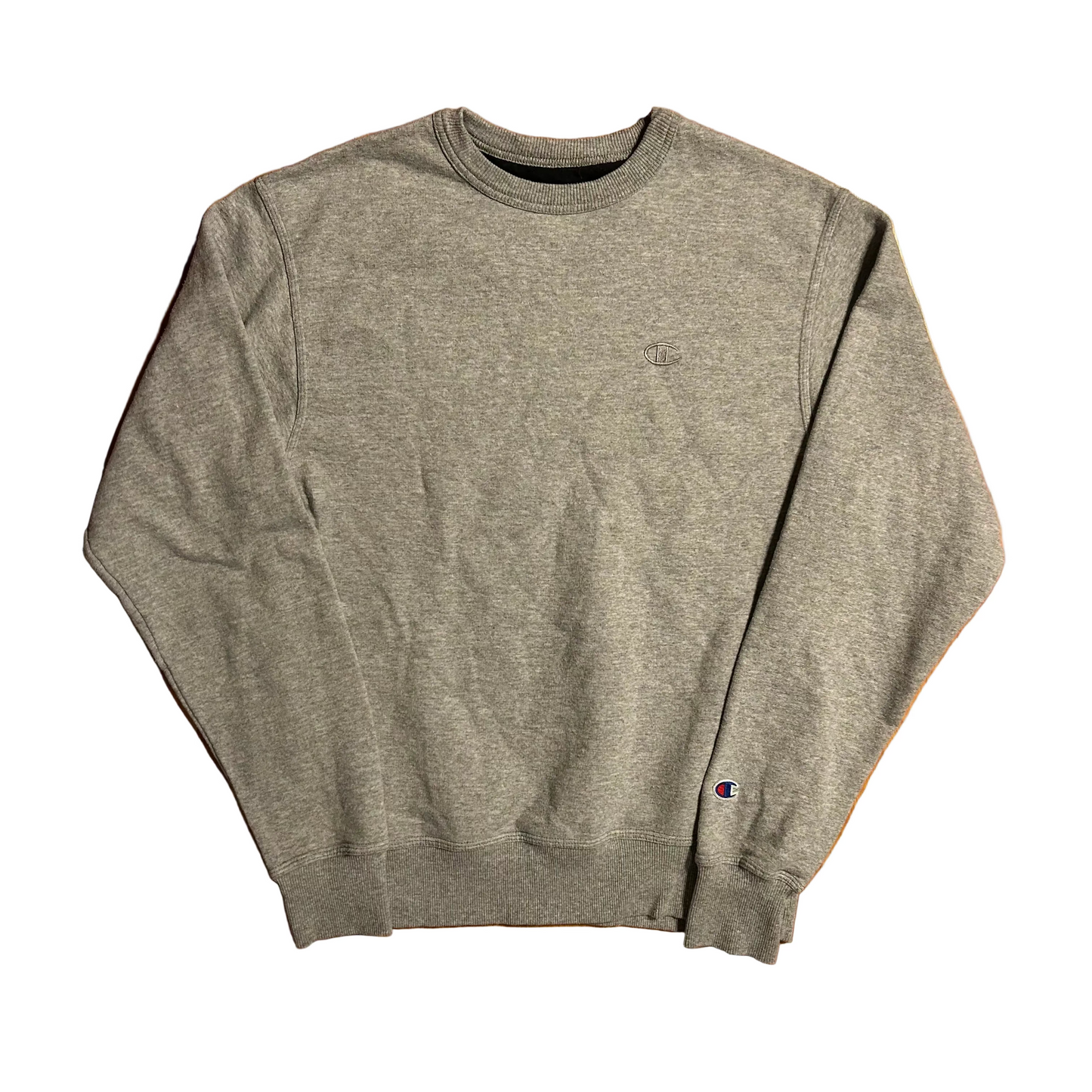 Champion Grey Crewneck Sweatshirt - Medium - 20" x 26.5"