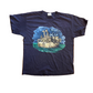 Simply Basic Noah’s Ark Navy Blue Tshirt - Medium - 20" x 26"