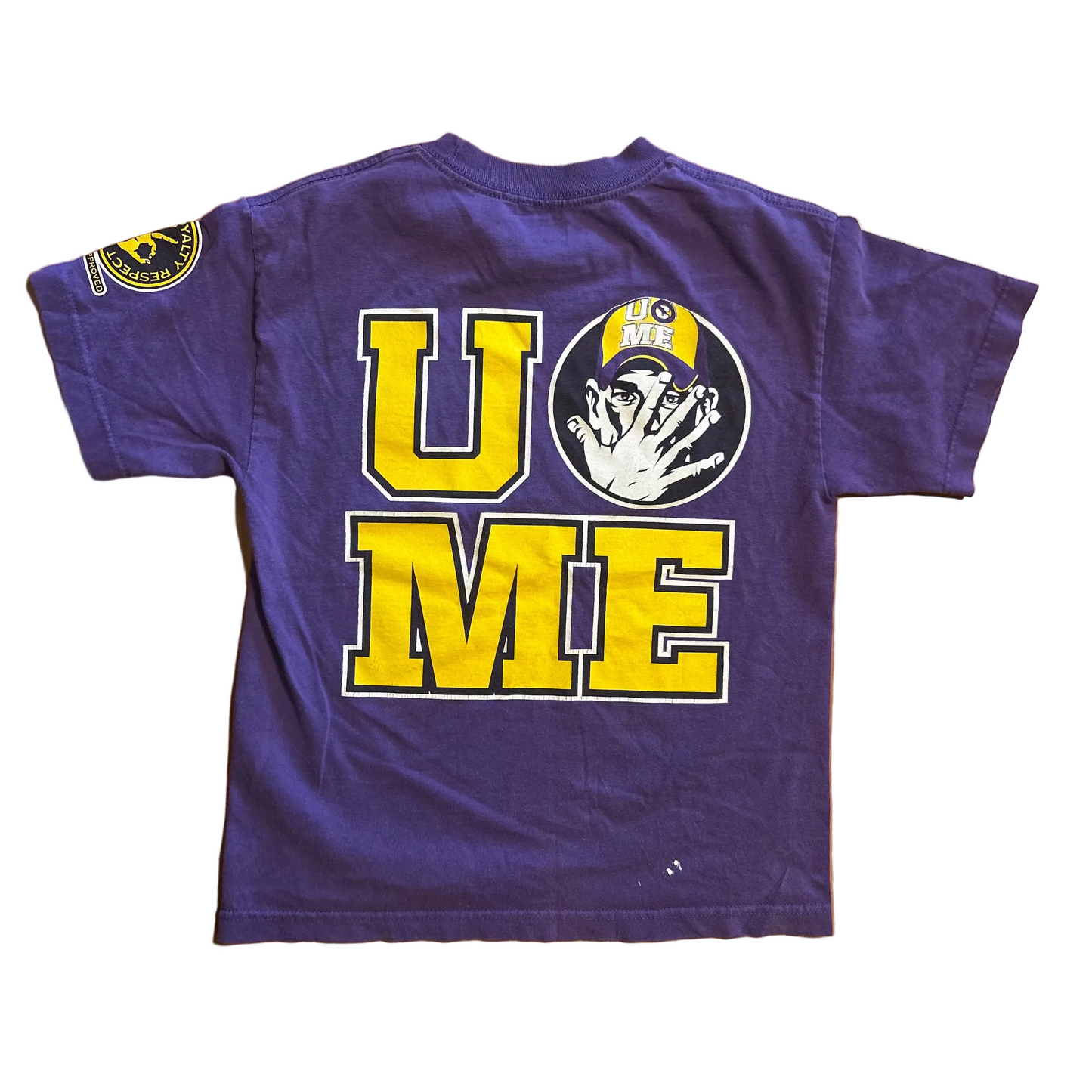 WWE Never Give Up John Cena Purple Tshirt - XSmall - 16.5" x 22.5"