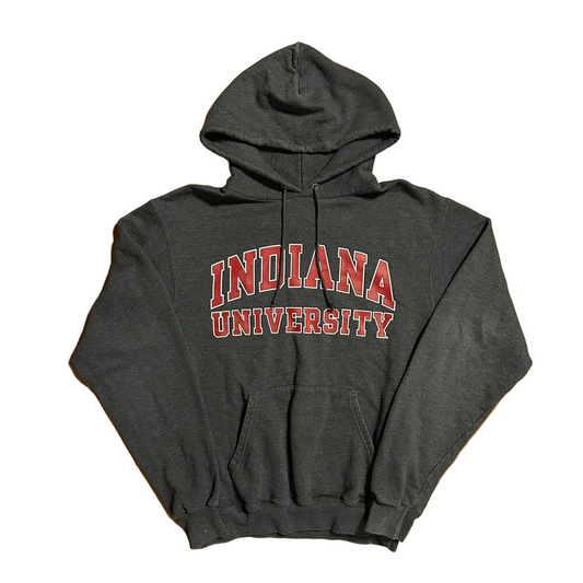 Champion Indiana University Grey Hoodie Sweatshirt - Medium - 20" x 25"