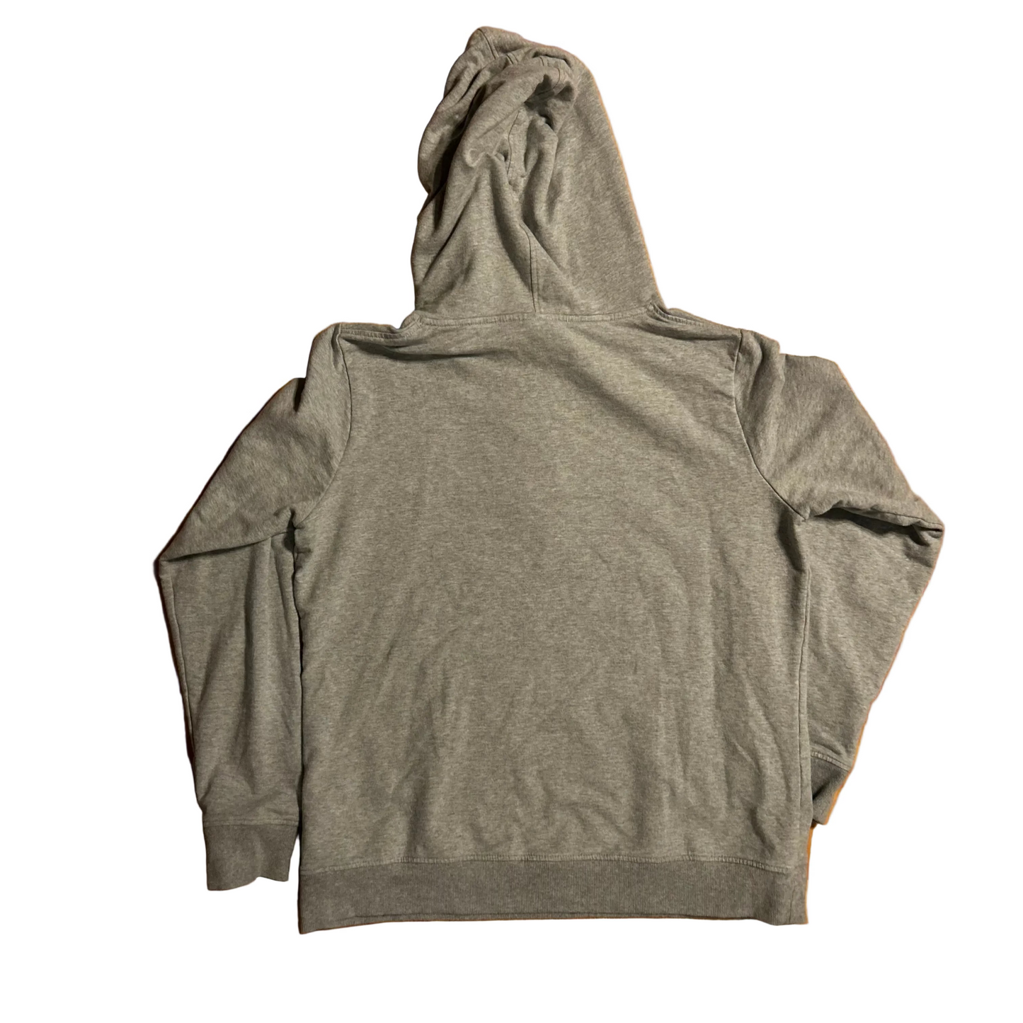 Patagonia Phartagonia Organic Cotton Buffalo Logo Grey Hoodie Sweatshirt - Large - 22" x 26"