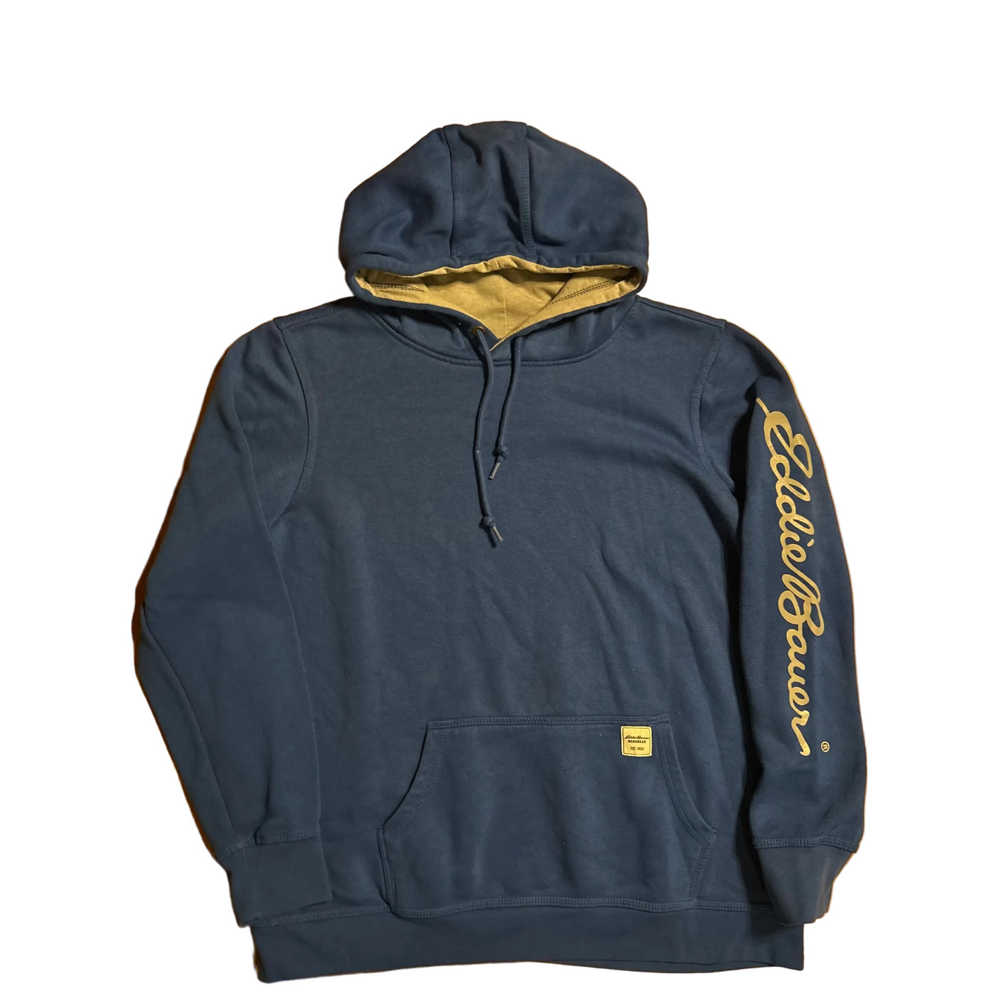 Eddie Bauer Workwear Blue Hoodie Sweatshirt - XLarge - 25" x 27.5"