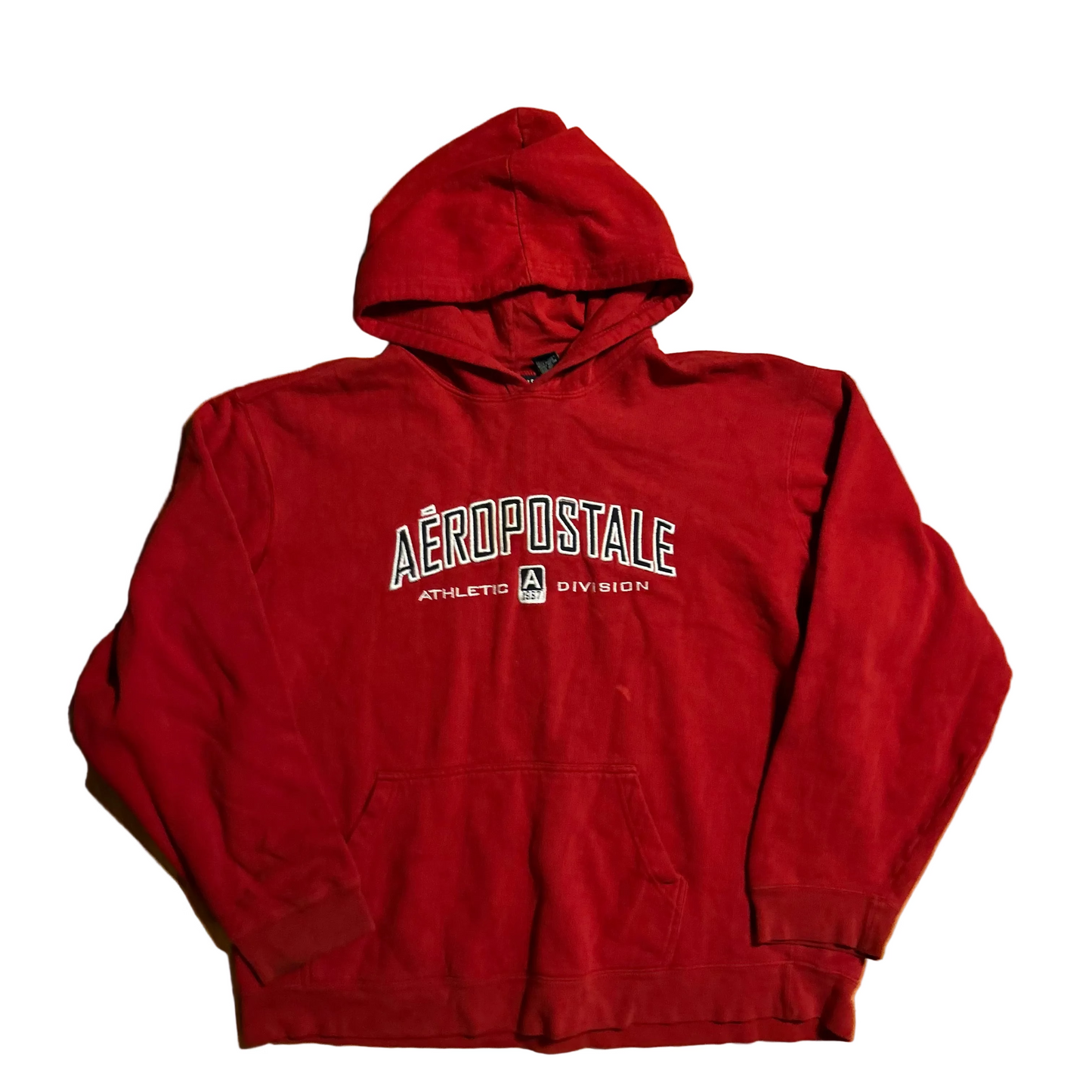 Aeropostale Athletic Division Red Hoodie Sweatshirt - XLarge - 27" x 27"