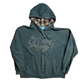 Ford Teal Zip Up Hoodie Sweatshirt - XLarge - 24" x 25"