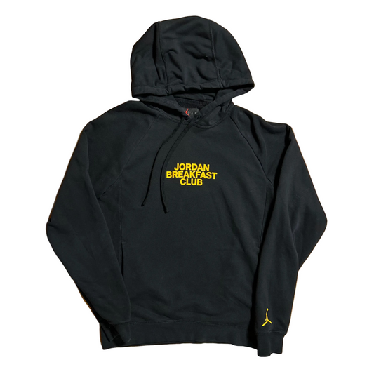 Jordan Breakfast Club Black Nike Dri Fit Hoodie Sweatshirt - Medium - 21" x 26"