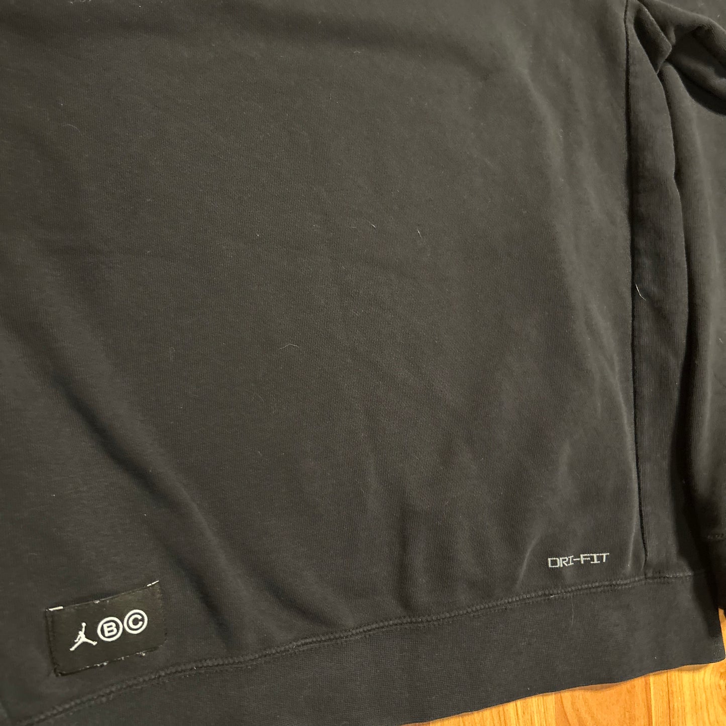 Jordan Breakfast Club Black Nike Dri Fit Hoodie Sweatshirt - Medium - 21" x 26"