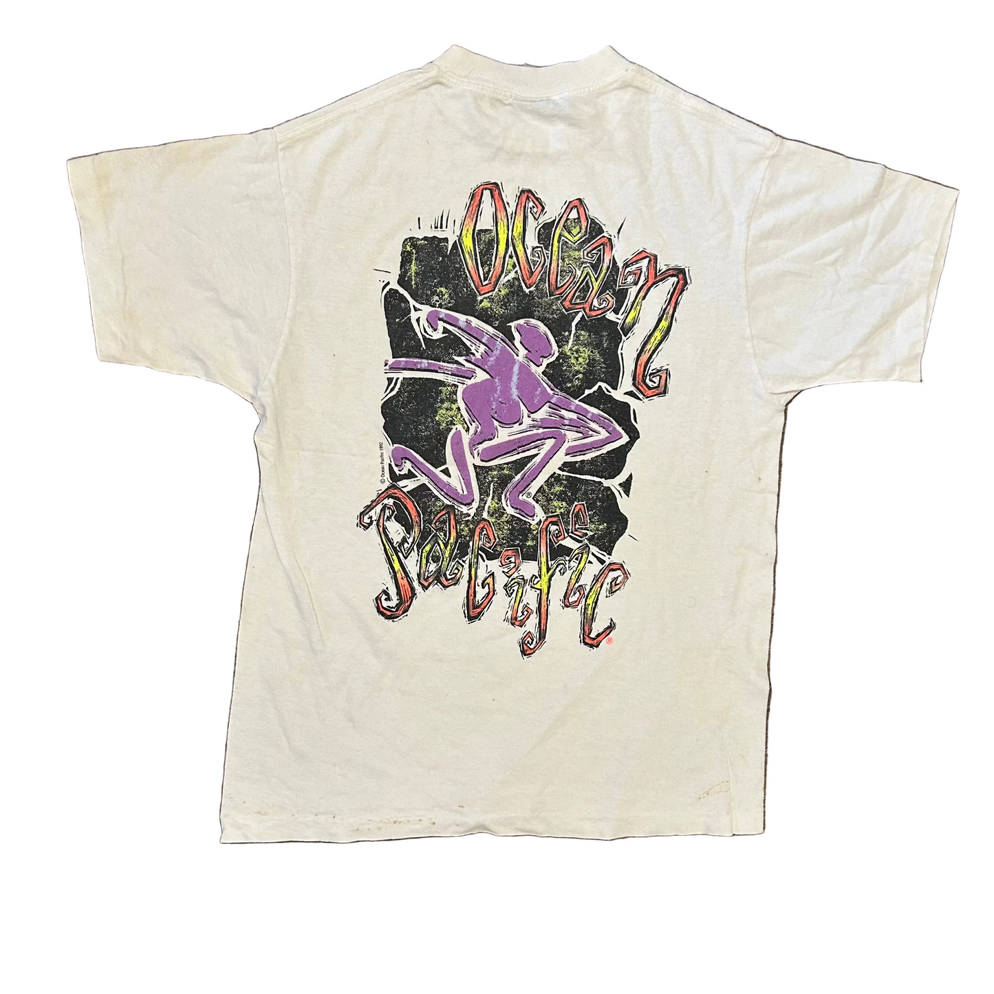 90’s Ocean Pacific White Tshirt - Small - 18" x 24"