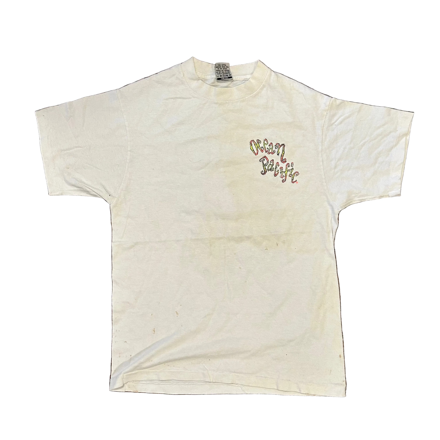 90’s Ocean Pacific White Tshirt - Small - 18" x 24"