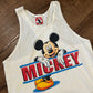 80/90’s Mickey Inc Disney White Tanktop Shirt - Medium - 21" x 29"