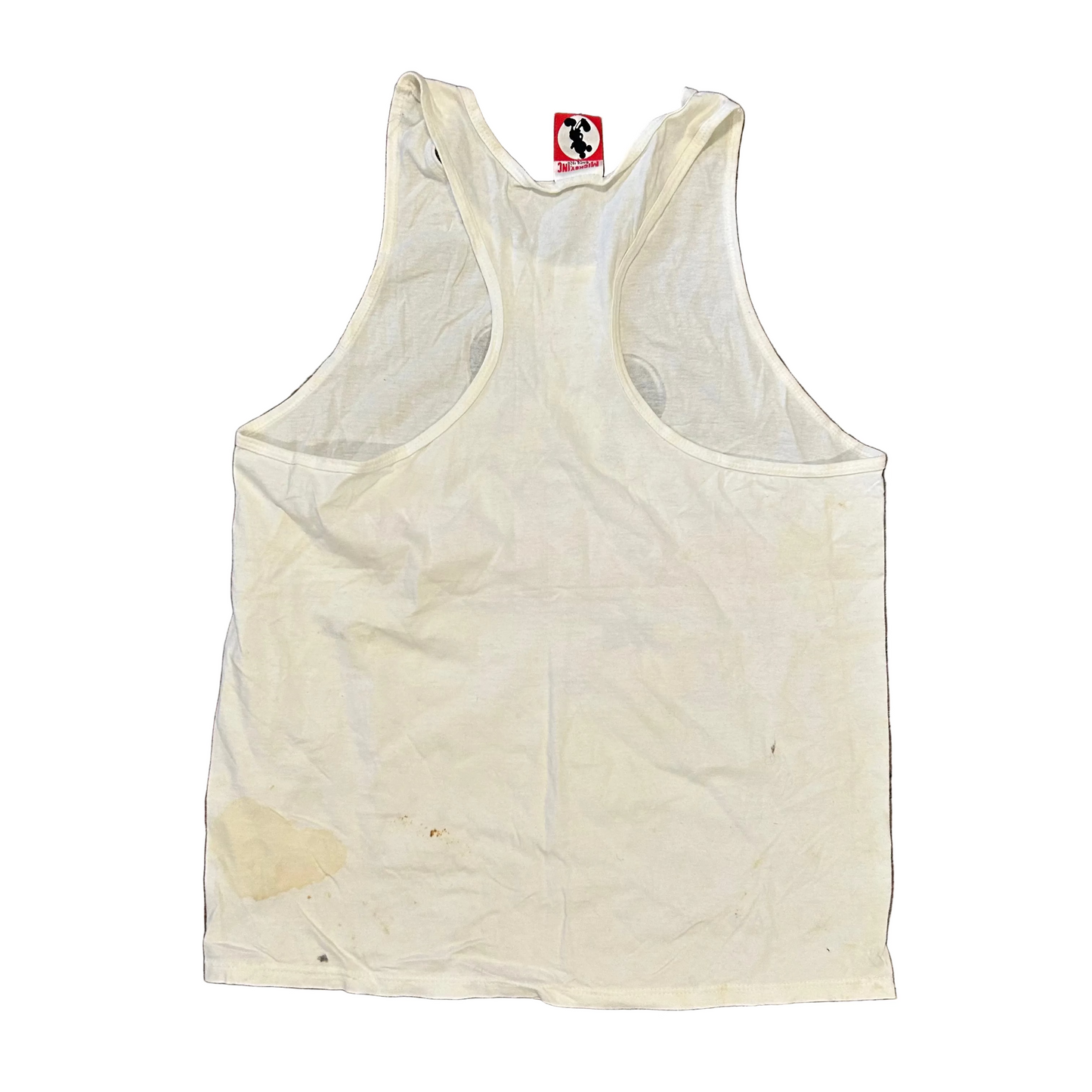 80/90’s Mickey Inc Disney White Tanktop Shirt - Medium - 21" x 29"