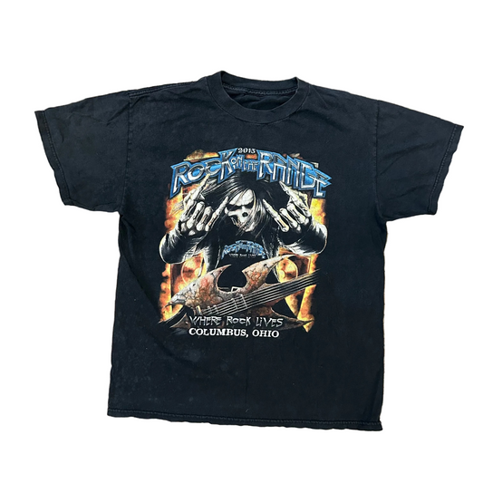 2013 Rock on the Range Black Band Music Tshirt - Medium - 20" x 25"