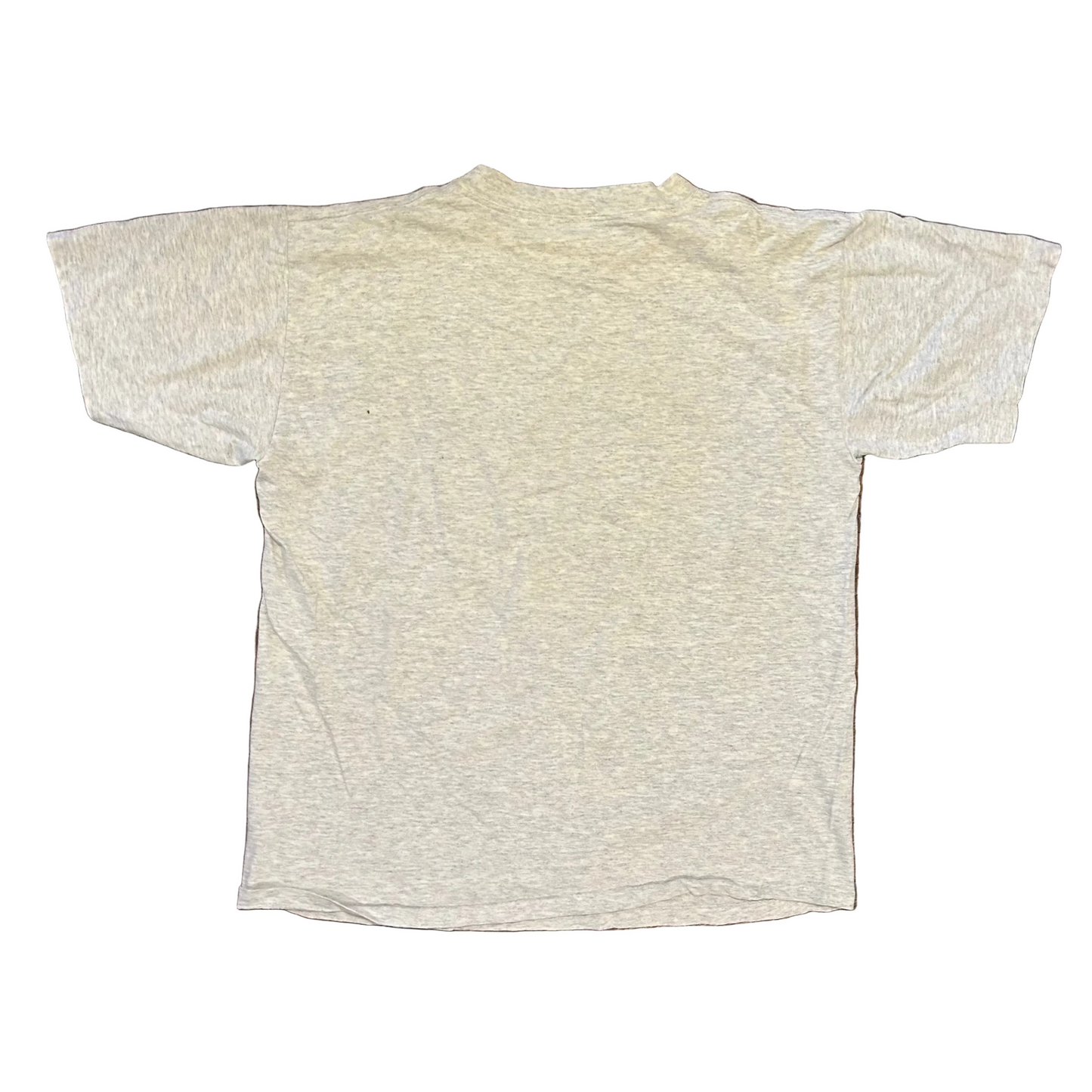 80/90’s Wolf Howling Distressed Grey Tshirt - Medium - 21" x 25"