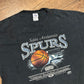 Delta Pro Weight San Antonio Spurs NBA Black Distressed Tshirt - Large - 23.5" x 29"