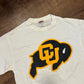 Soffee Colorado Buffaloes University Logo White Tshirt - Medium - 20" x 29"