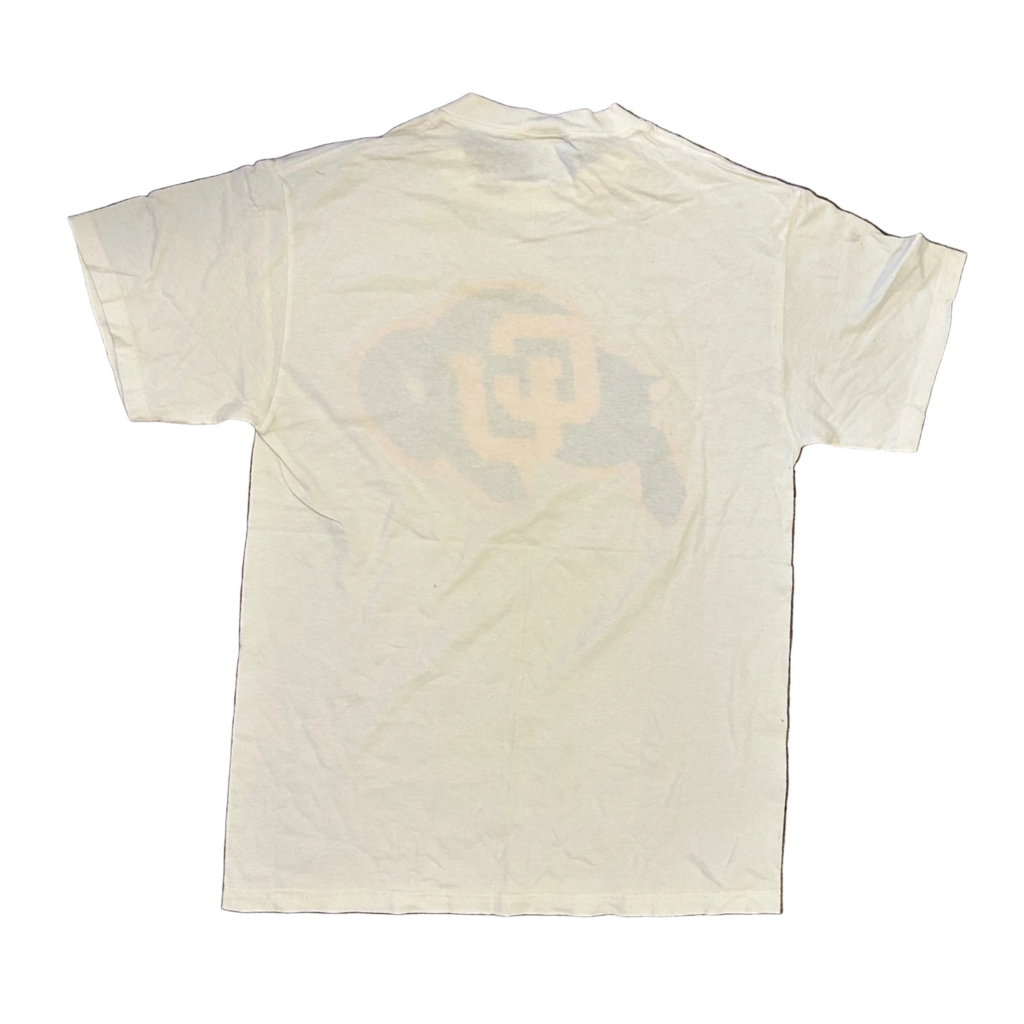 Soffee Colorado Buffaloes University Logo White Tshirt - Medium - 20" x 29"