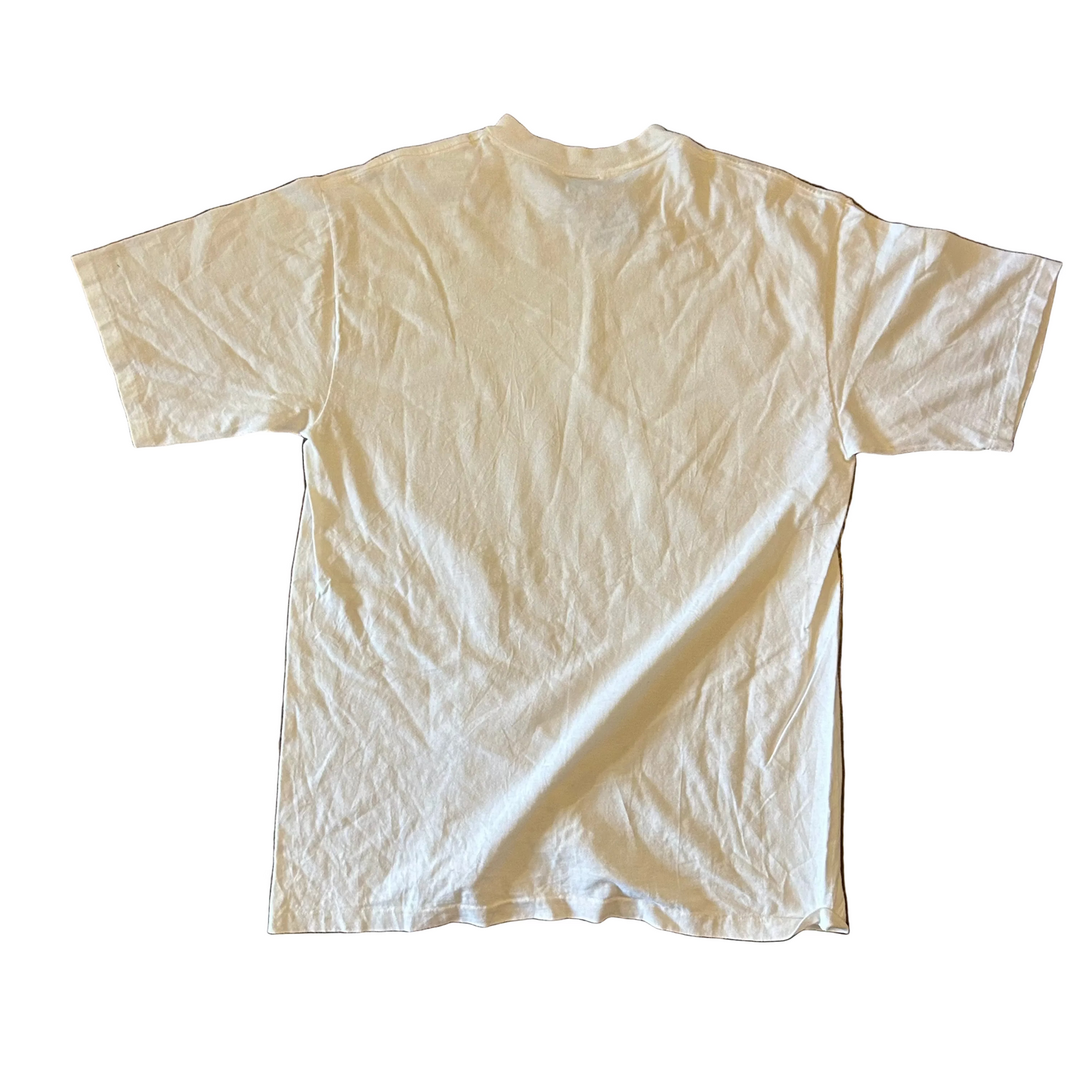 90’s Earth Tones Save The Mantee Club White Tshirt - Medium - 21.5" x 30"