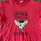 Hanes Heavyweight Viva Gorditas Taco Bell Red Tshirt - Medium - 21" x 29"