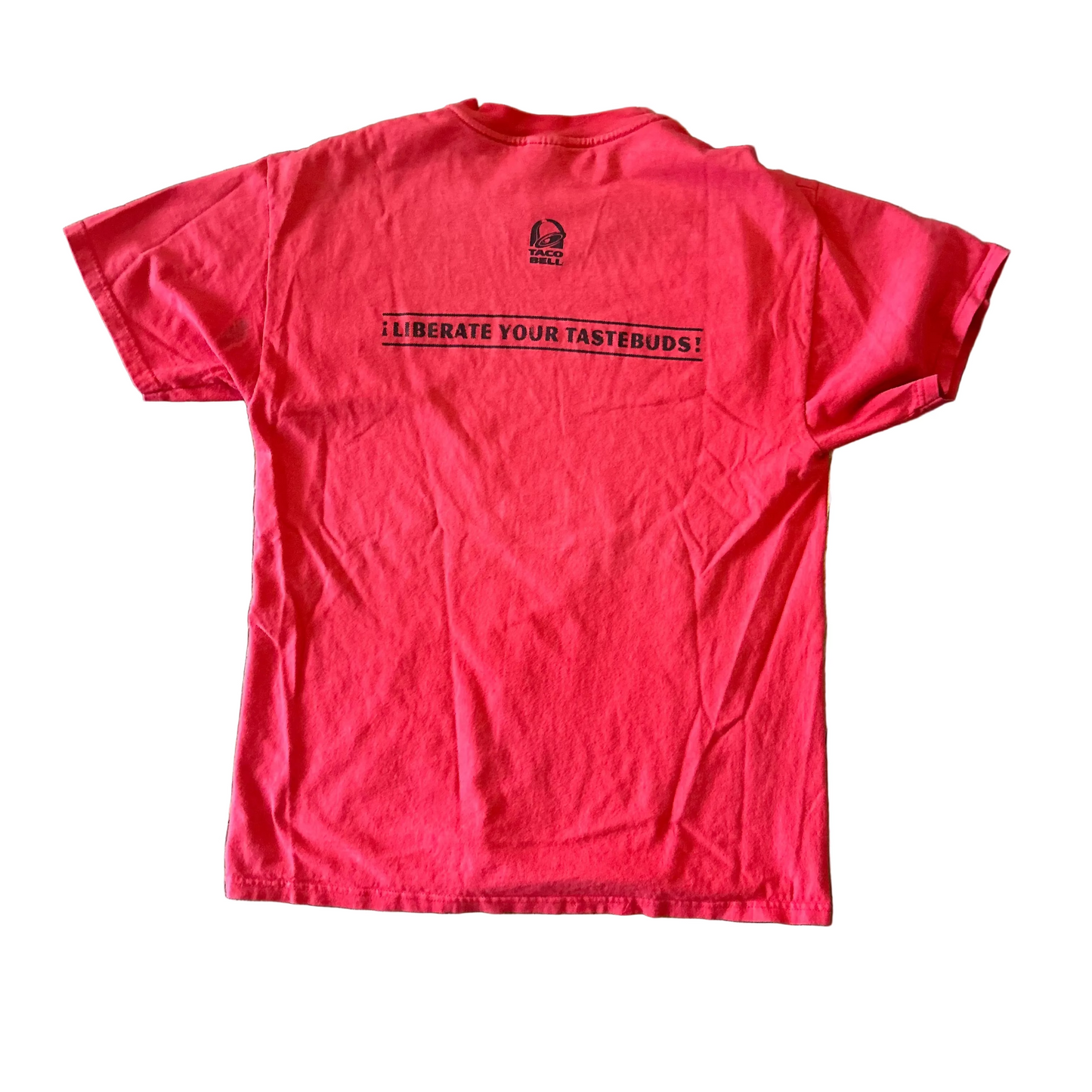 Hanes Heavyweight Viva Gorditas Taco Bell Red Tshirt - Medium - 21" x 29"