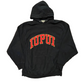 Steve and Barry’s IUPUI Black Red Hoodie Sweatshirt - Medium - 21" x 28"