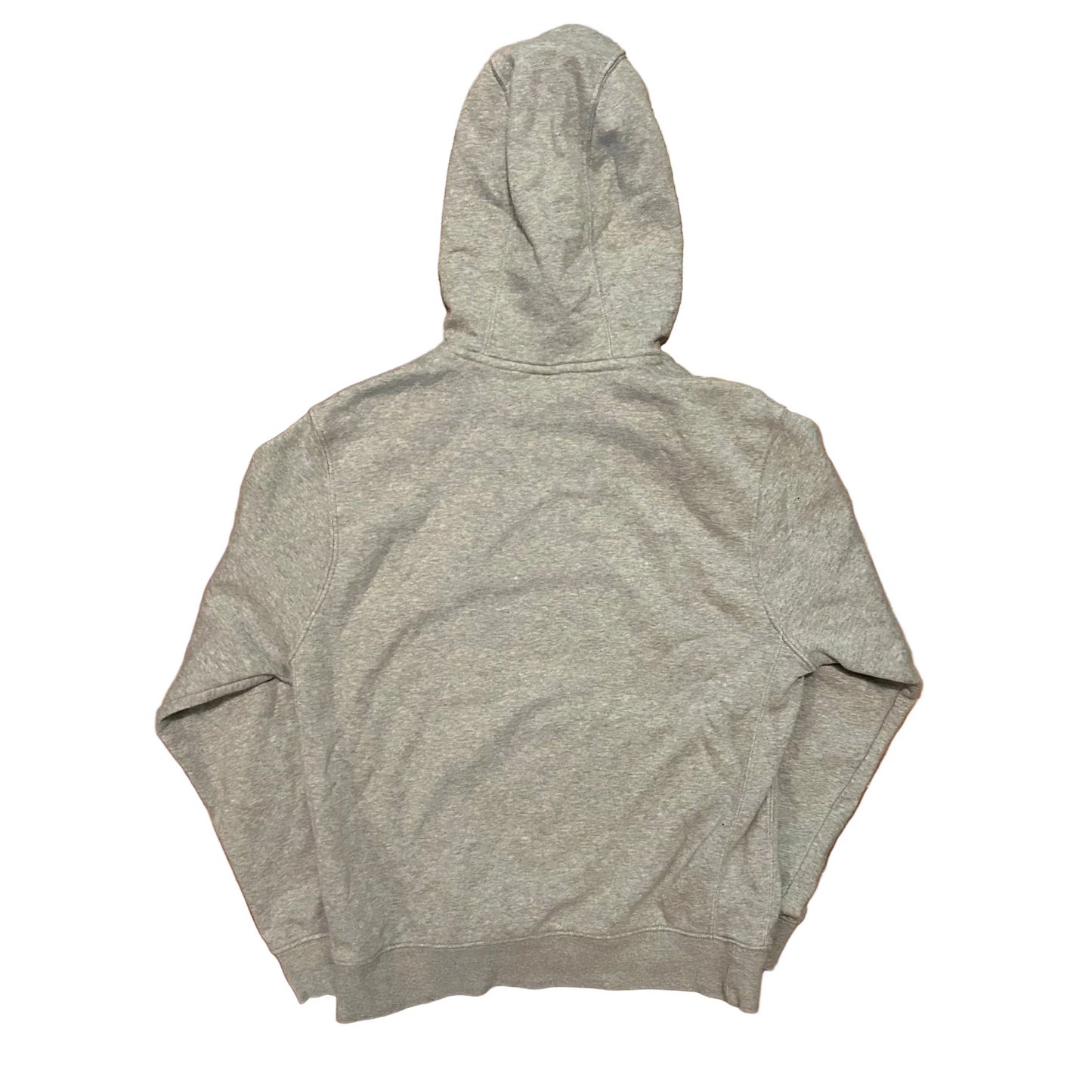 Nike Grey Mini Swoosh Spellout Hoodie Sweatshirt - Medium - 20" x 24"