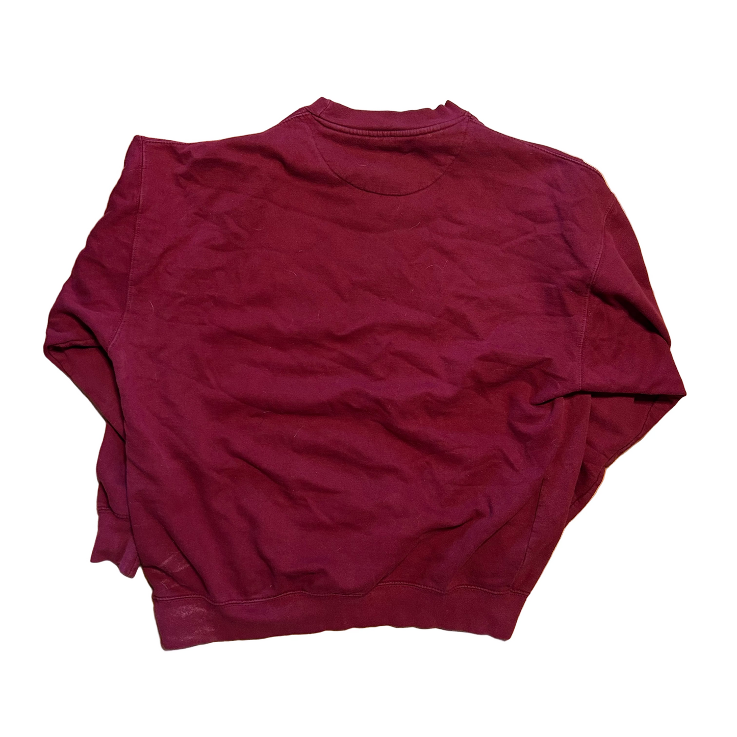 Indiana University IU Hoosiers Red Maroon Crewneck Sweatshirt - XLarge - 25" x 25"