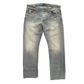Polo Ralph Lauren Distressed Light Wash Denim Blue Jeans - 38" x 33"