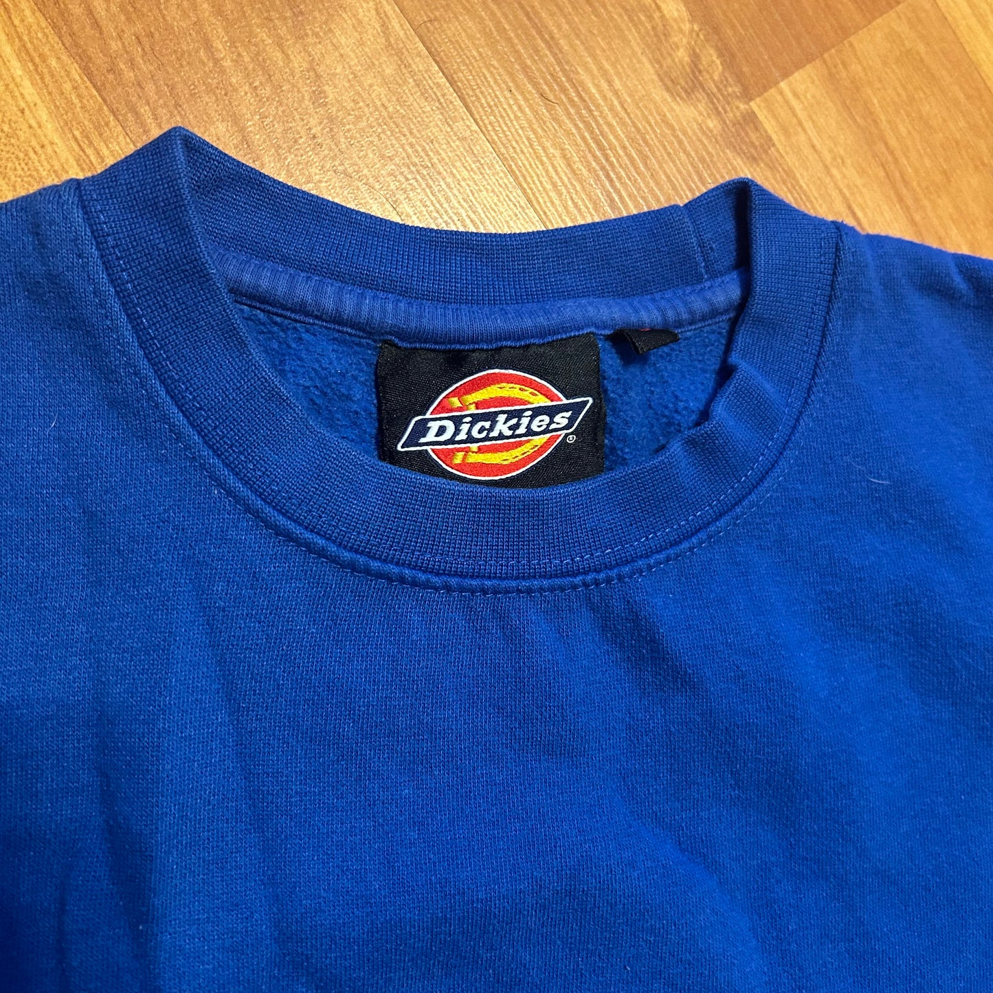 Dickies Blue Blank Crewneck Sweatshirt - Medium - 20.5" x 23"